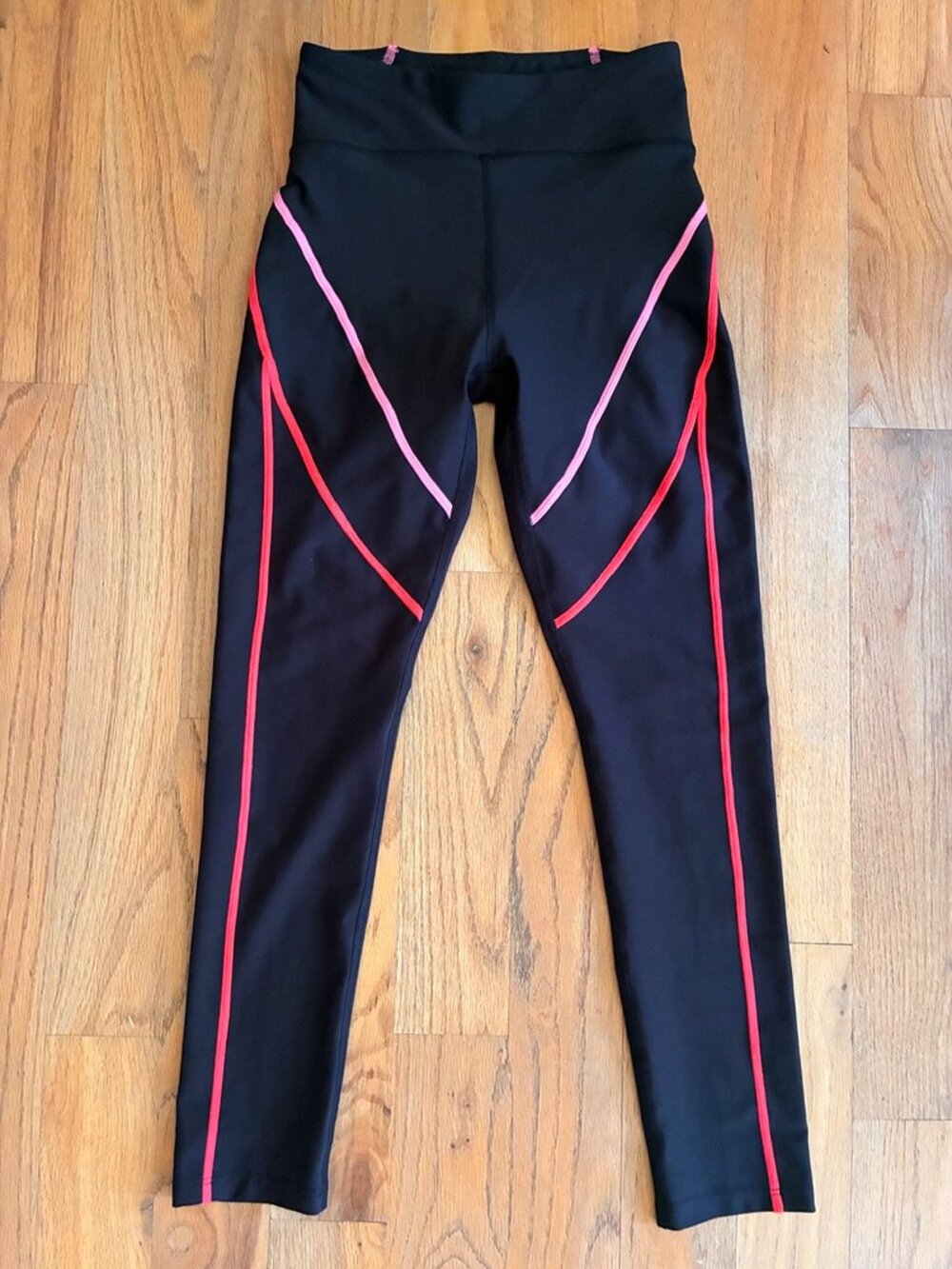 Old Navy Girls PowerSoft High-Rise Leggings Black Pink Size XL 14-16
